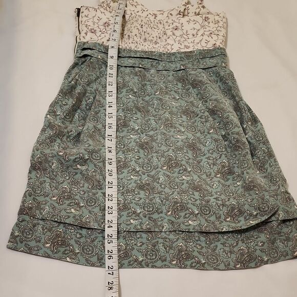 Aritzia Wilfred Floral Paisley Pocket Mini Dress 6 Retro - Picture 4 of 7